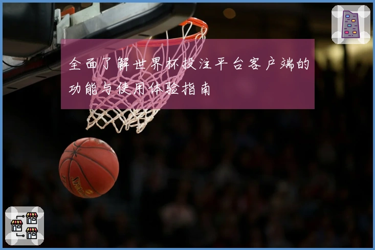 全面了解世界杯投注平台客户端的功能与使用体验指南